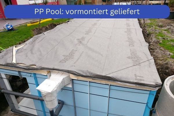 Vormontierter PP Pool