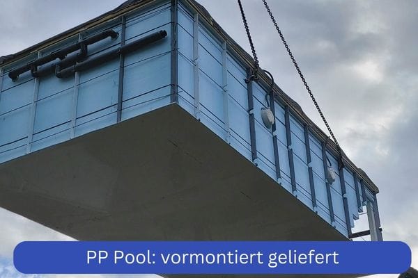 Vormontierter PP Pool